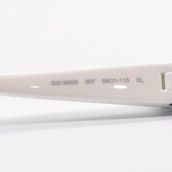 NEW GUCCI GG1650S 007 SHIELD WHITE GRAY UNISEX SUNGLASSES GUCCI - Picture 10 of 13